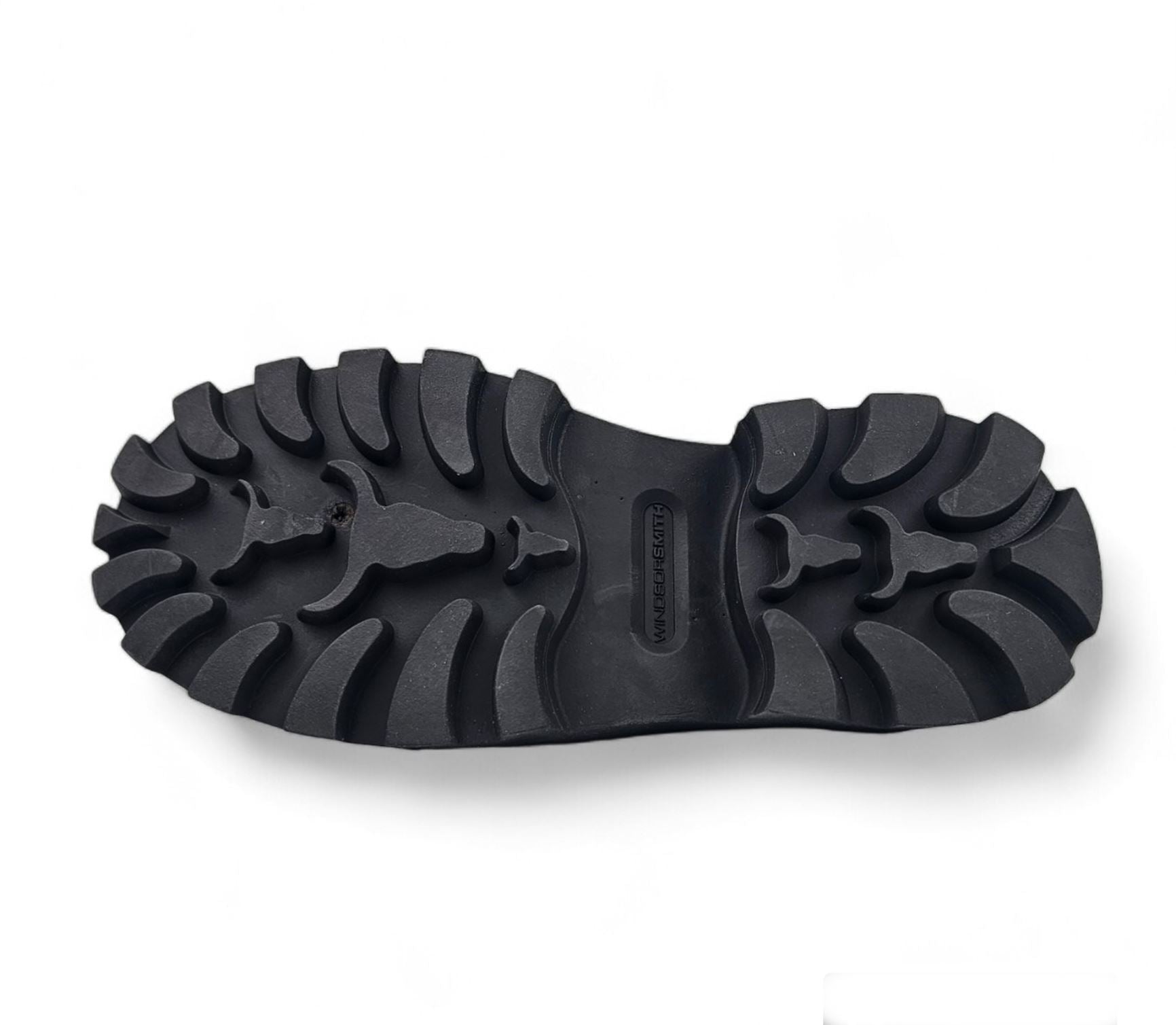 True - Women's Black Slip On Chunky Leather Loafers