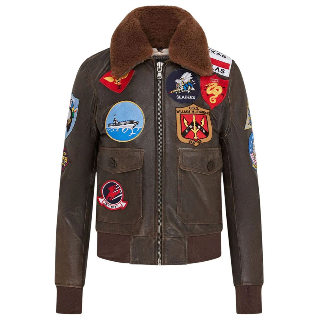 Women's Real Leather Air Force A2 Flight Bomber Jacket