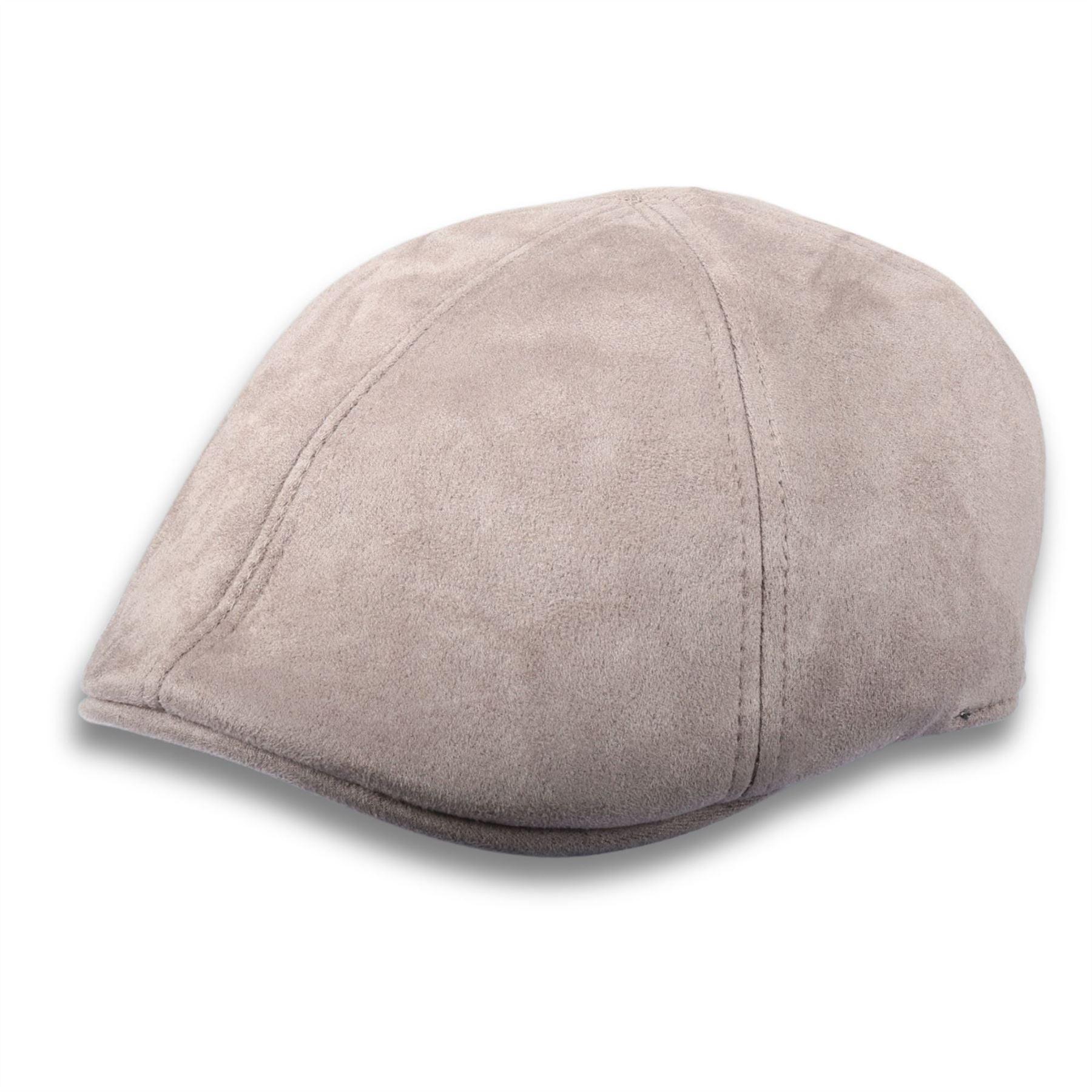 Men's Duckbill Cap Plain Solid Gatsby Peaked Ivy 6 Panel Hat - Knighthood Store
