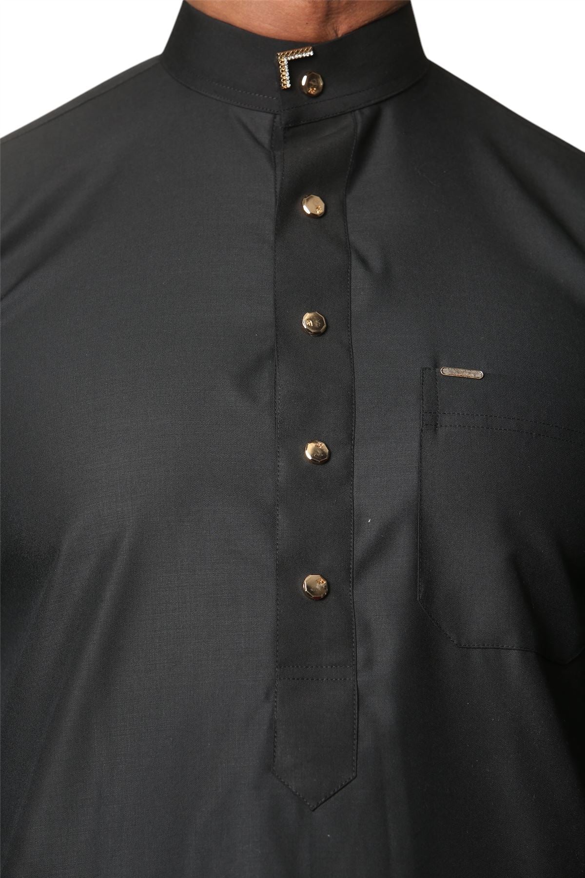 TT-005 - Men's Saudi Emirati Thobe Arab Nehru High Collar