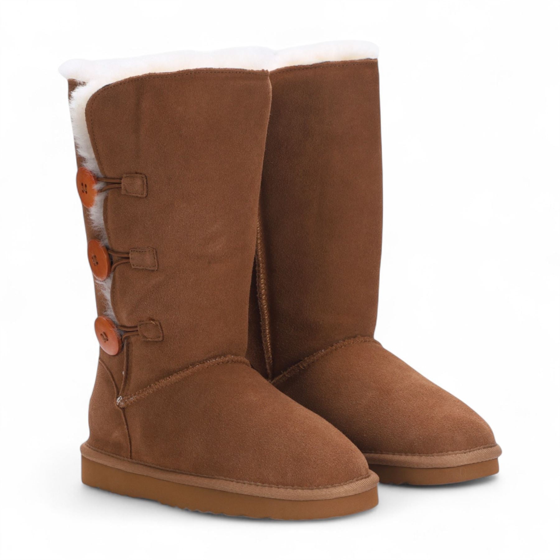 Willow - Women's Sheepskin Suede Winter Mid-Calf Boots