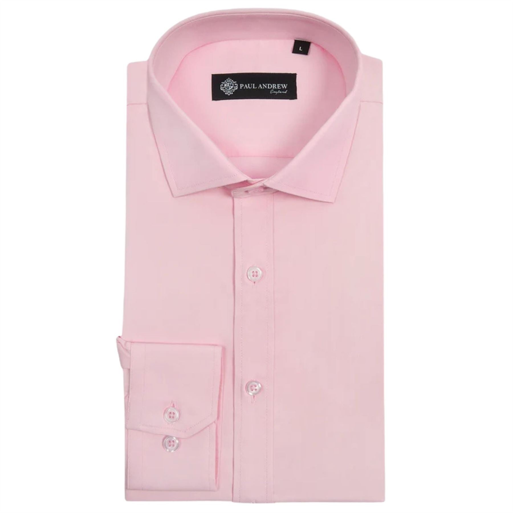 Men’s Classic Double Cuff Cutaway Collar Dress Shirt