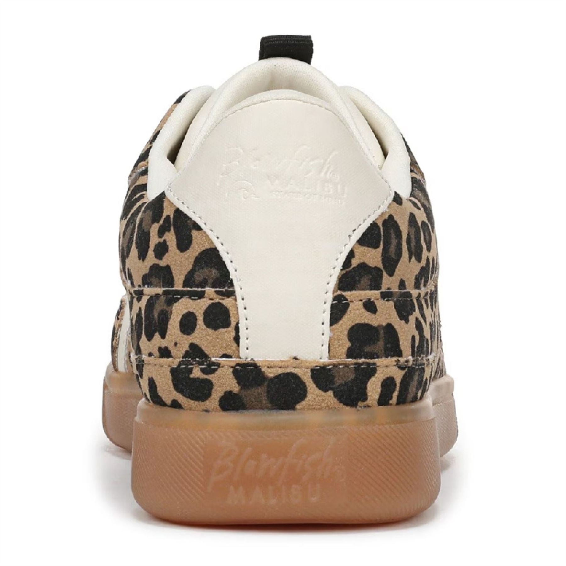 Tastic - Women's Leopard Brown Lace-Up Sneakers