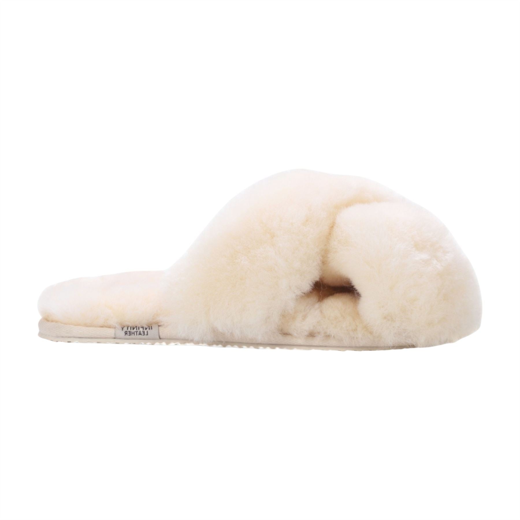 Snowbelle - Women's Genuine Sheepskin Crossover Slippers