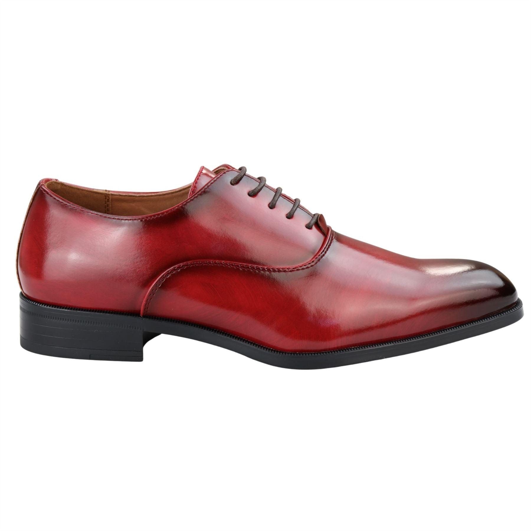 Mens Smart Formal Patent Oxford Shoes Shiny Laced Classic Round Toe Dress - Knighthood Store