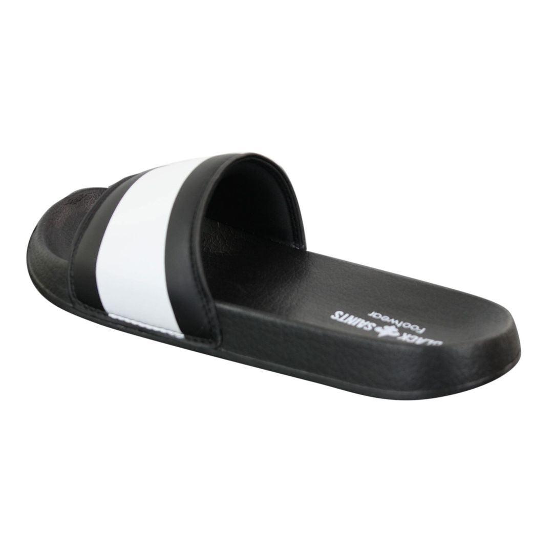 Mens Black White Stripes Spikes Flip Flops Slippers Summer Beach Casual Walking - Knighthood Store