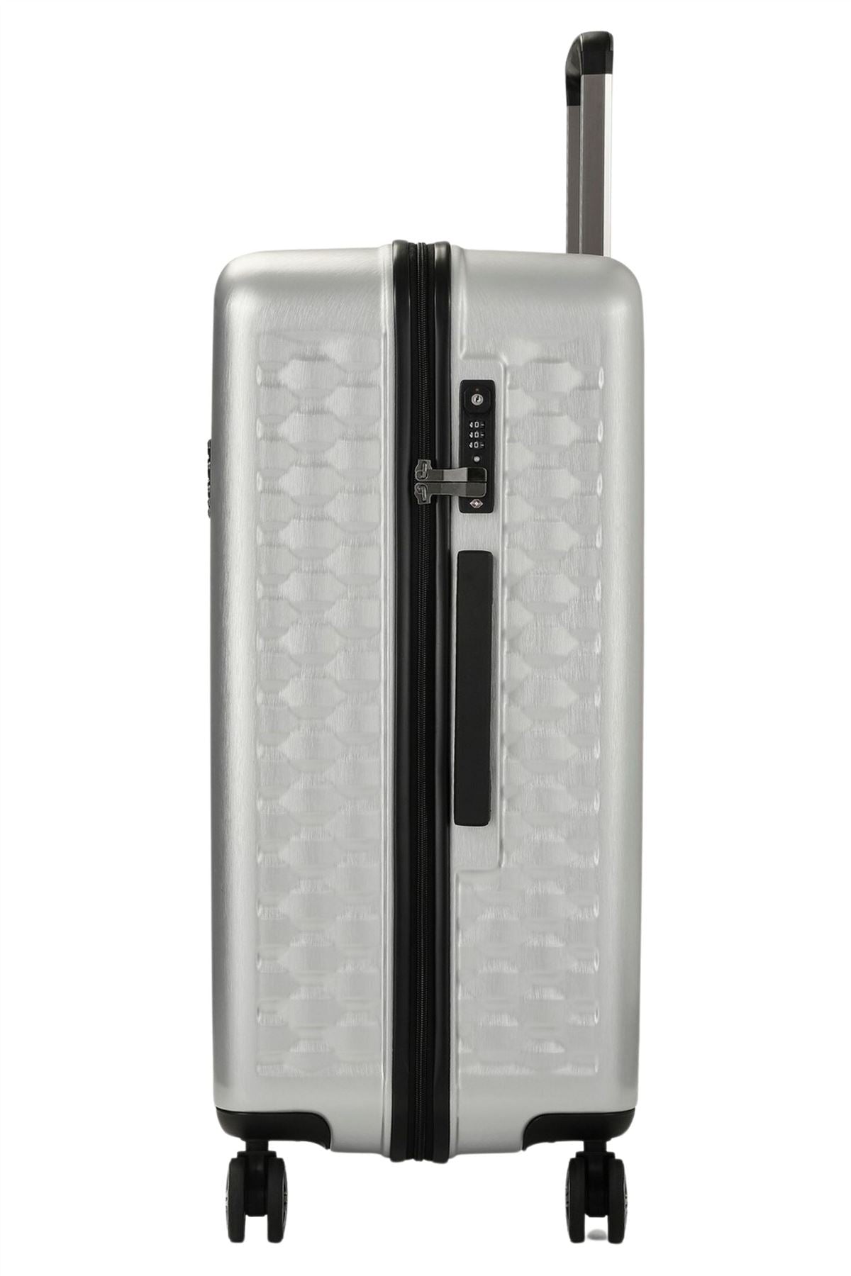Allure Luggage Suitcase Travel Bag Carry On Hand Cabin Check in Hard-Shell 4 Spinner Wheels Trolley Set