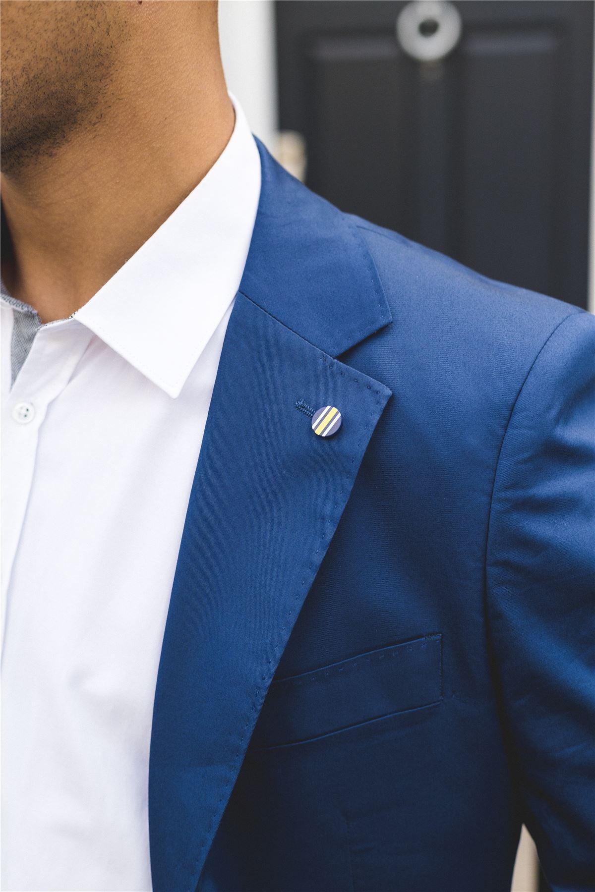 Mens 2 Piece Summer Suit Blue Office Wedding Smart Casual Classic Italian Tailored Fit - Knighthood Store