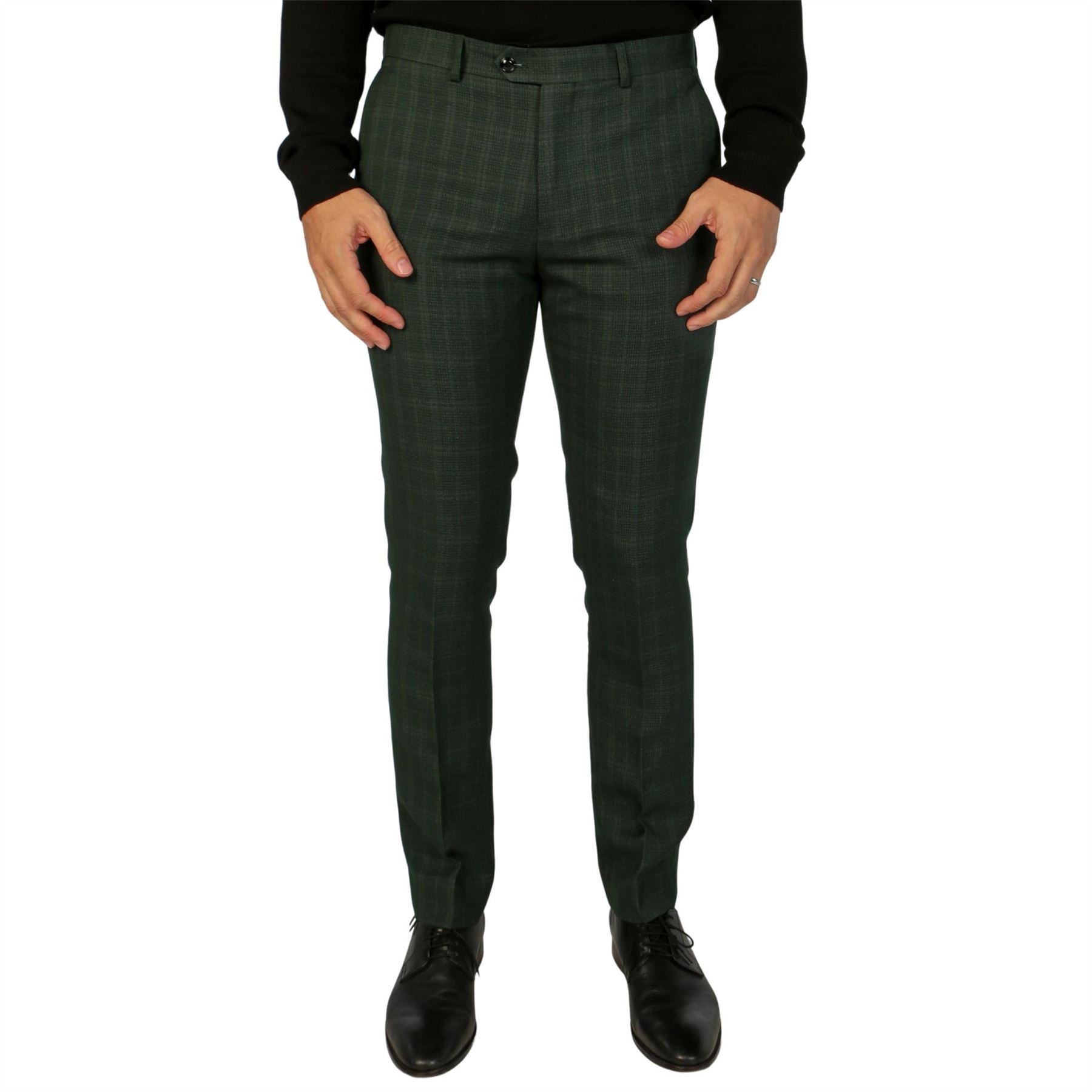 Men's Trousers Green Checked Formal Suit Pants Knighthood Store Men's Trousers Green Checked Formal Suit Pants Knighthood Store