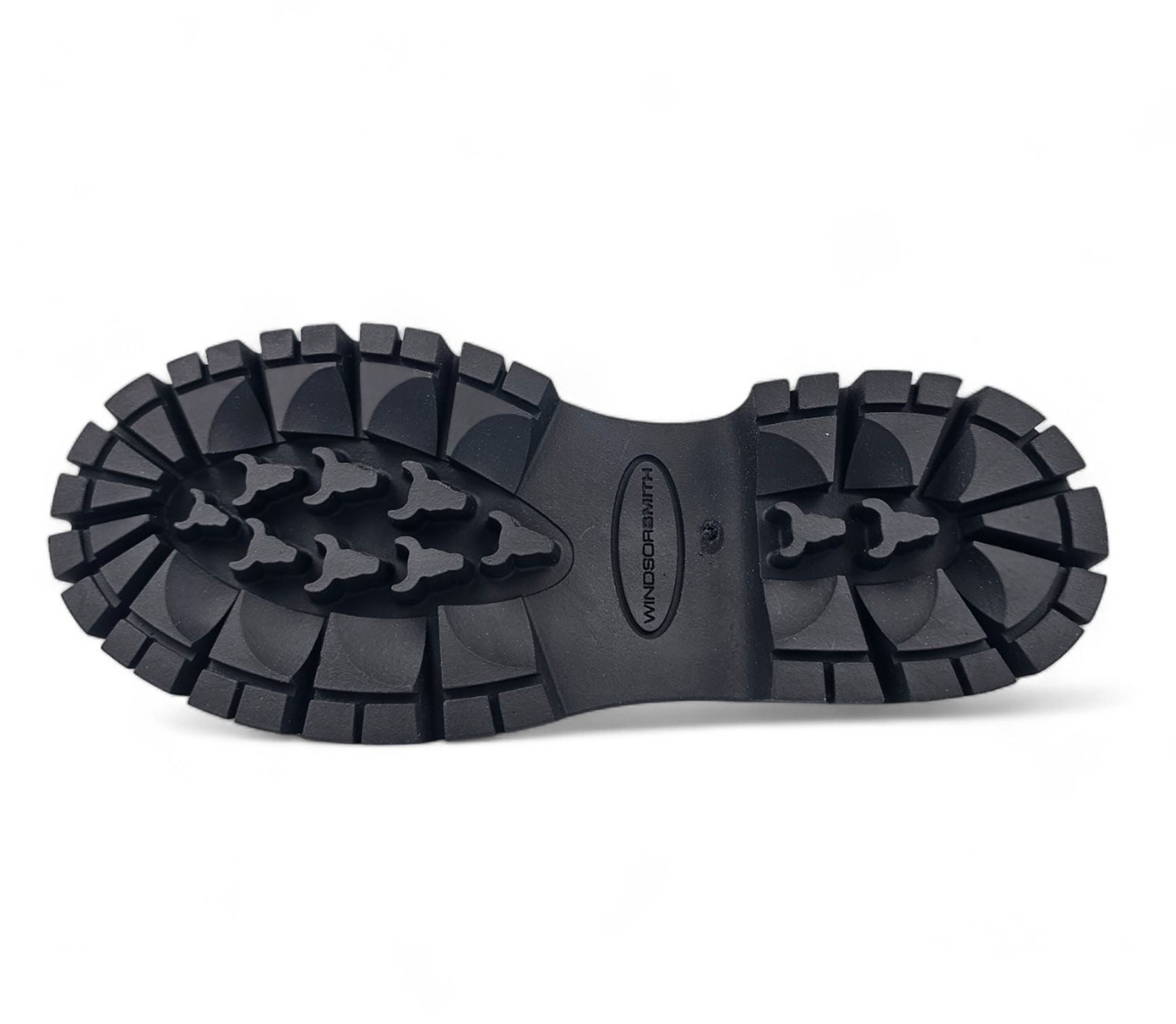 Throne - Women's Black Slip On Chunky Leather Loafers