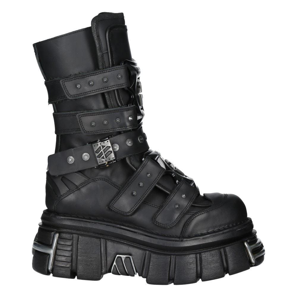 New rock metallic boots best sale