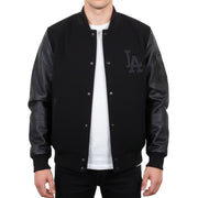 Men's LA Varsity Leather Bomber Jacket