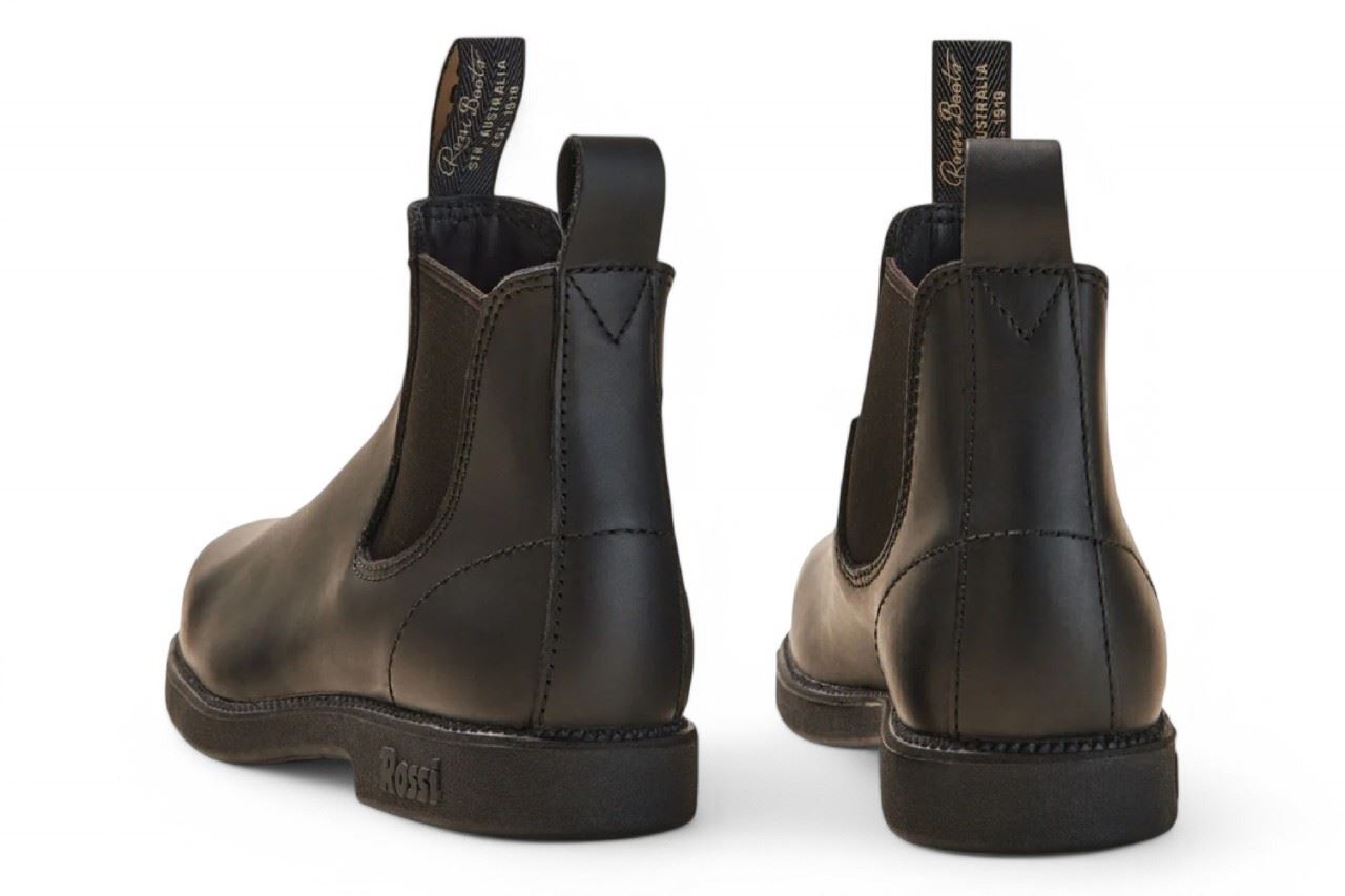 Booma 607 - Black Leather Chelsea Boots