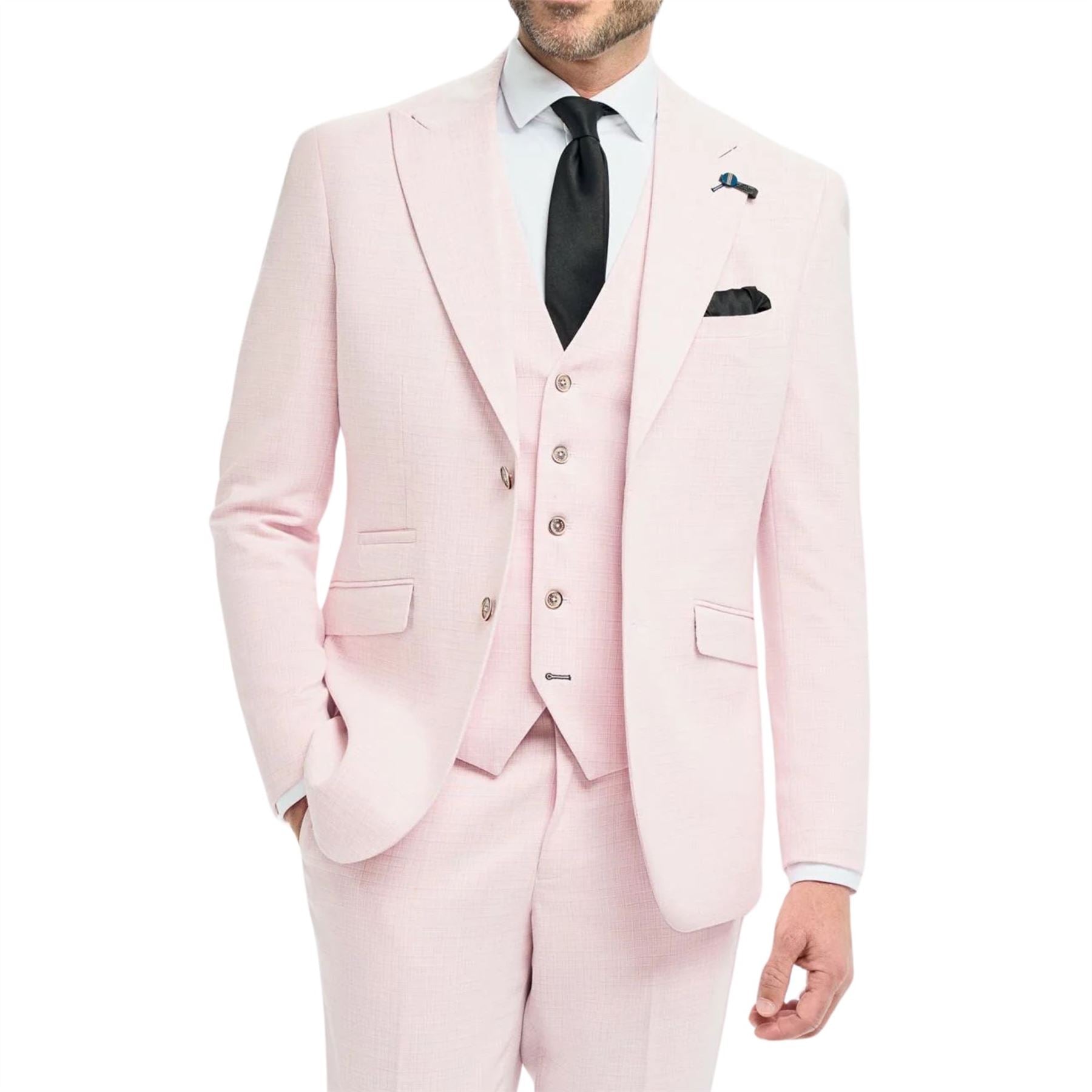 Men's Blazer Pink Sport Coat Tailored Fit Summer Suit Jacket