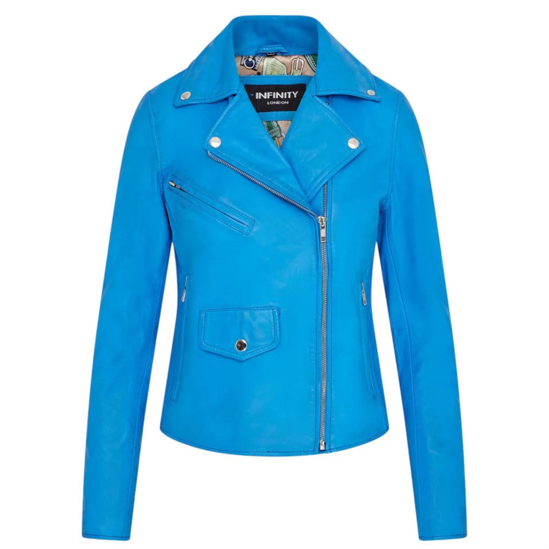 Women's Real Leather Brando Style Biker Jacket