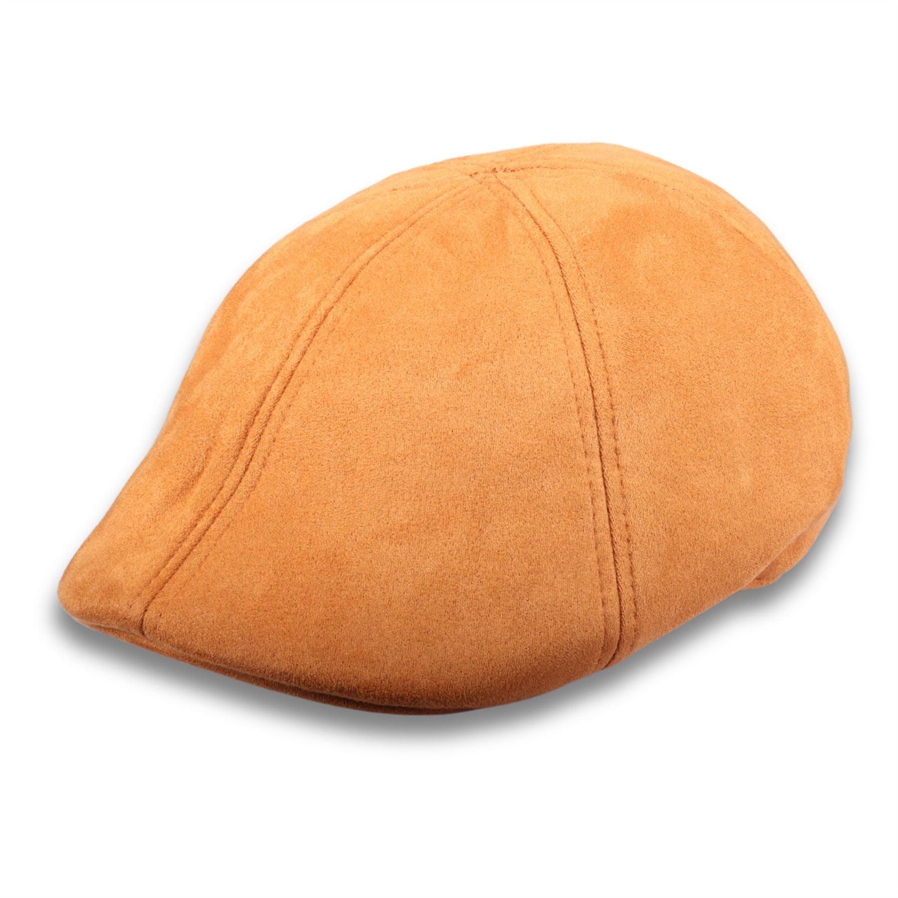 Men's Duckbill Cap Plain Solid Gatsby Peaked Ivy 6 Panel Hat - Knighthood Store