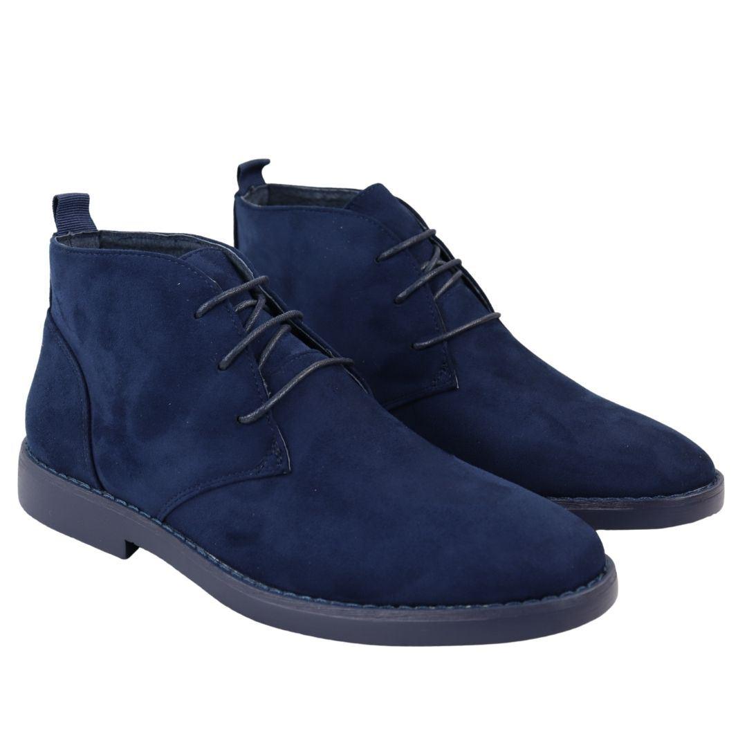 Mens's Chukka Desert Ankle Boots Lace Up Suede Shoes - Knighthood Store