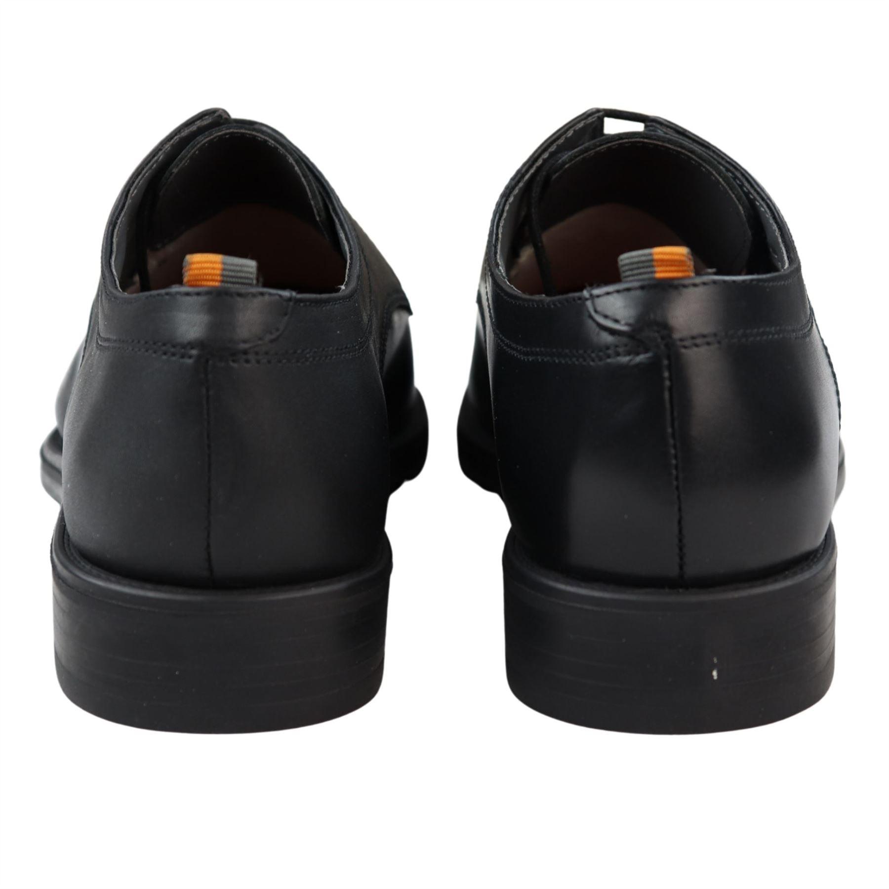 Mens Laced Oxford Shoes Real Leather Black Brown Smart Casual Formal Dress Classic - Knighthood Store