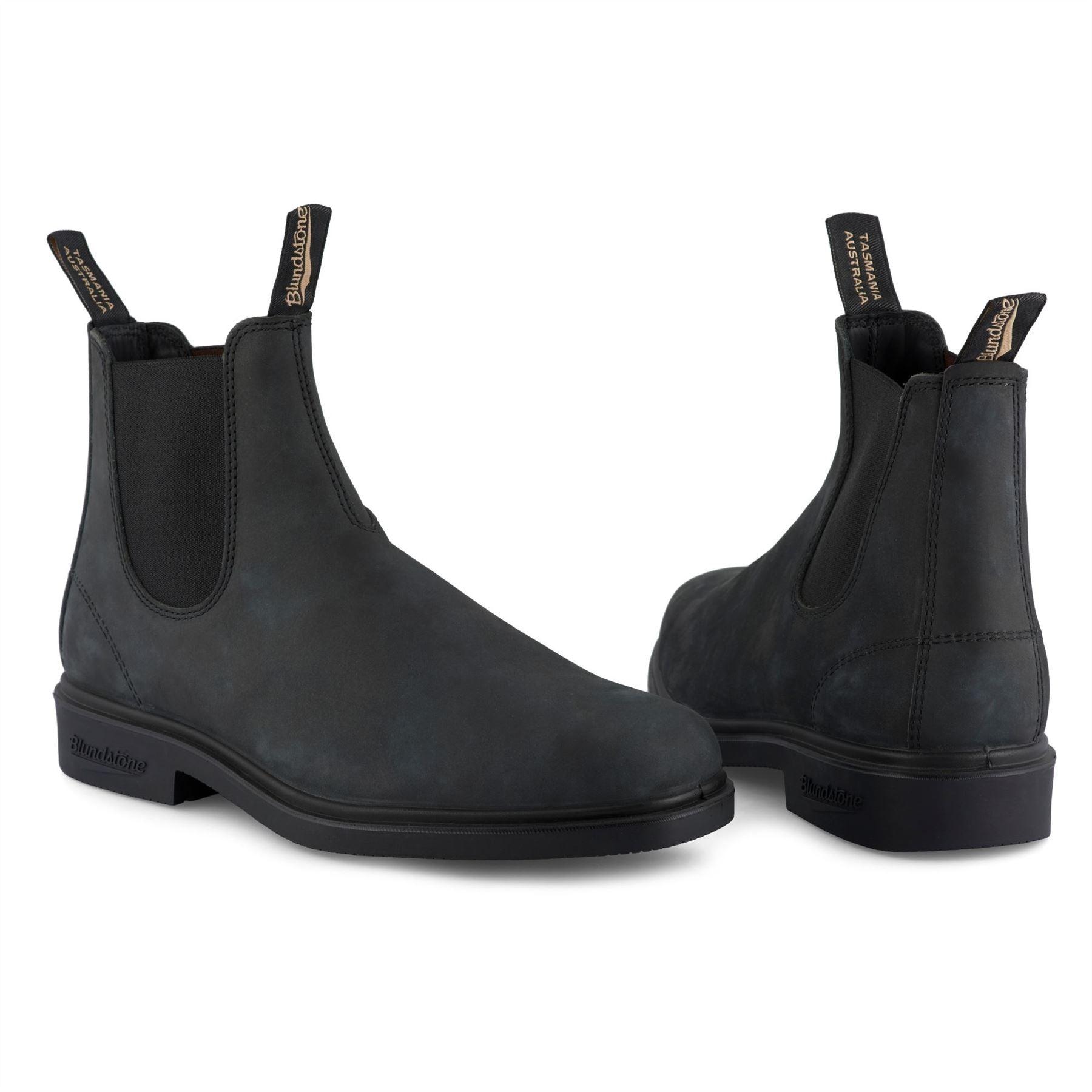 Blundstone 1308 Rustic Black Leather Chiesel Toe Chelsea Boot - Knighthood Store
