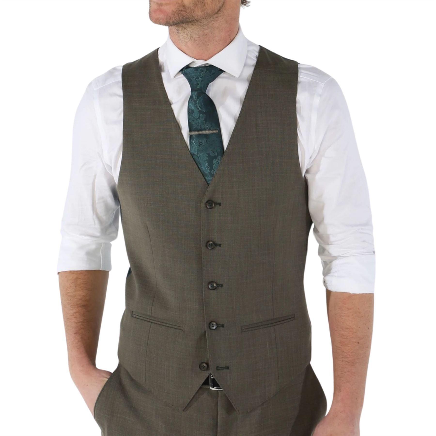 Men's Waistcoat Sage Green Tailored Fit Summer Wedding Vest - Knighthood Store