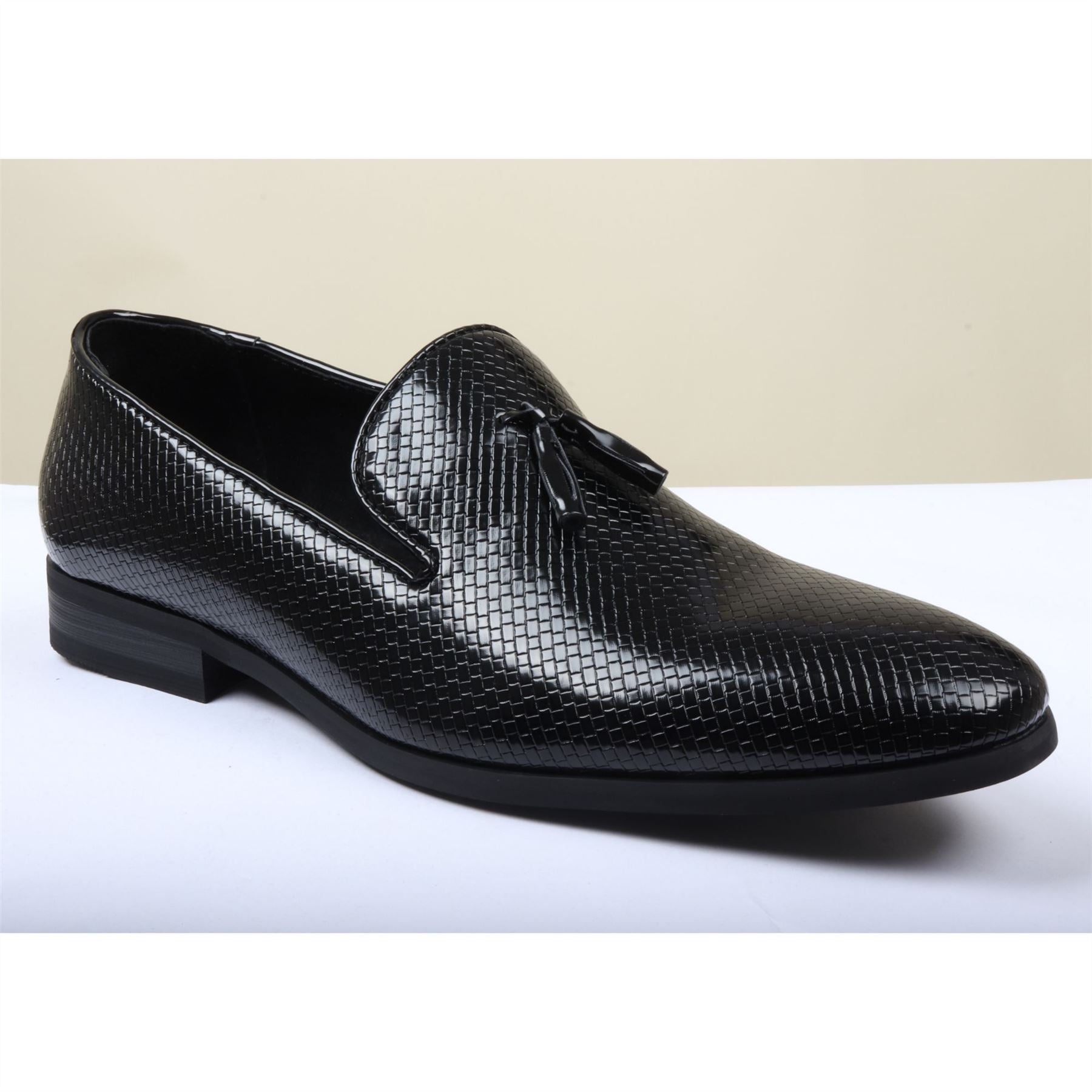 Men's Leather Lined Tassel Pattern Loafers
