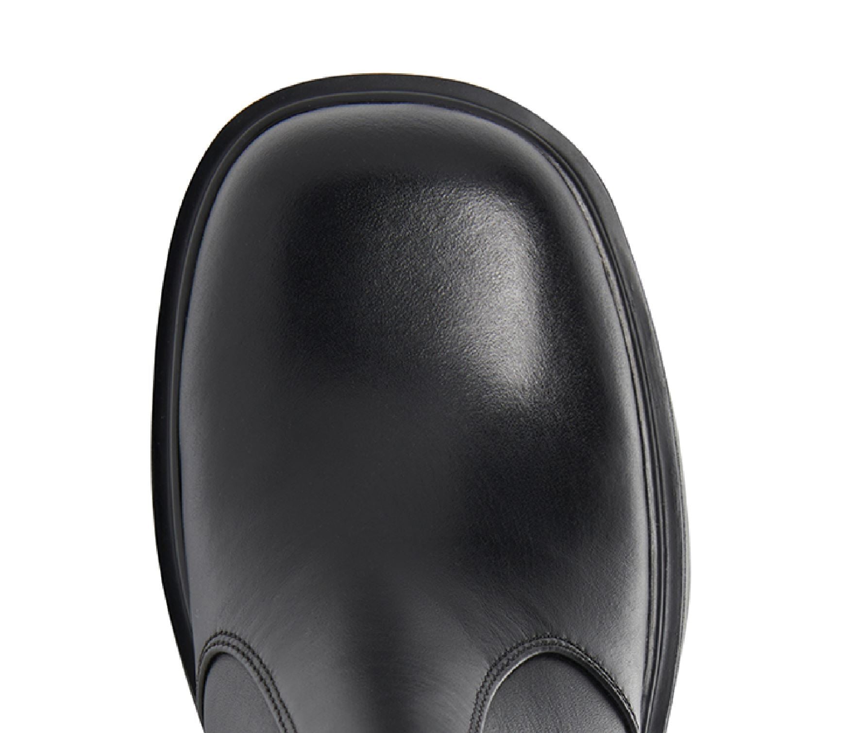 Tricky - Women's Black Leather Platform Chelsea Boots