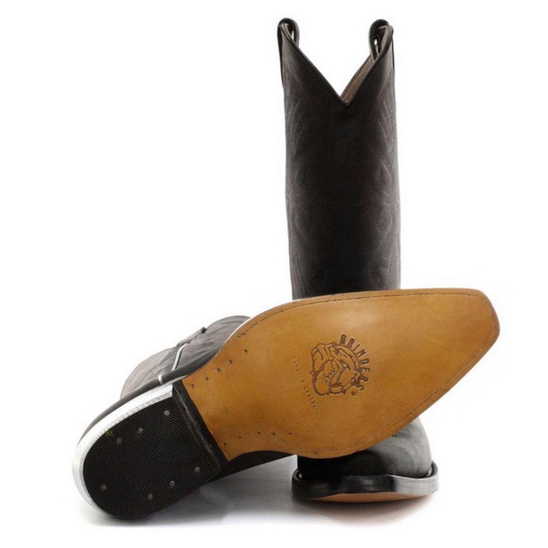 Mens Cowboy Boots Pointed Black Brown Grinders Louisiana Real Leather Western Cuban - Knighthood Store