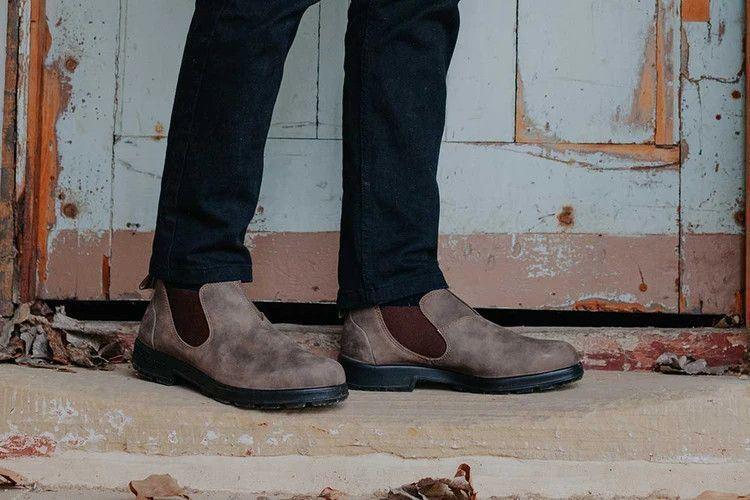 Blundstone 2036 Rustic Brown Low-Cut Leather Boots Low Classic Vintage Retro - Knighthood Store