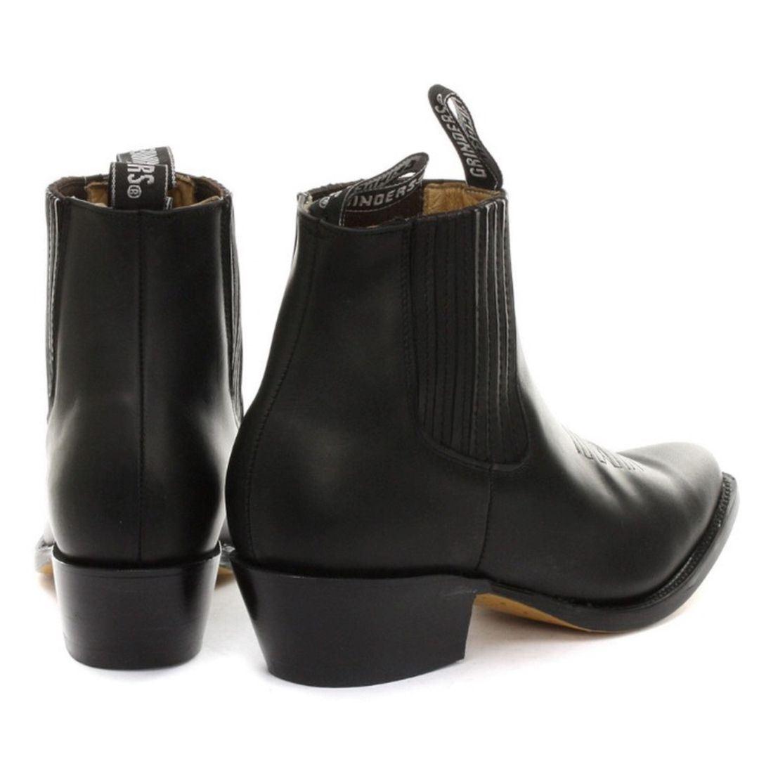 Mens Cowboy Ankle Boots Grinders Maverick Real Leather Western Riding Cuban - Knighthood Store