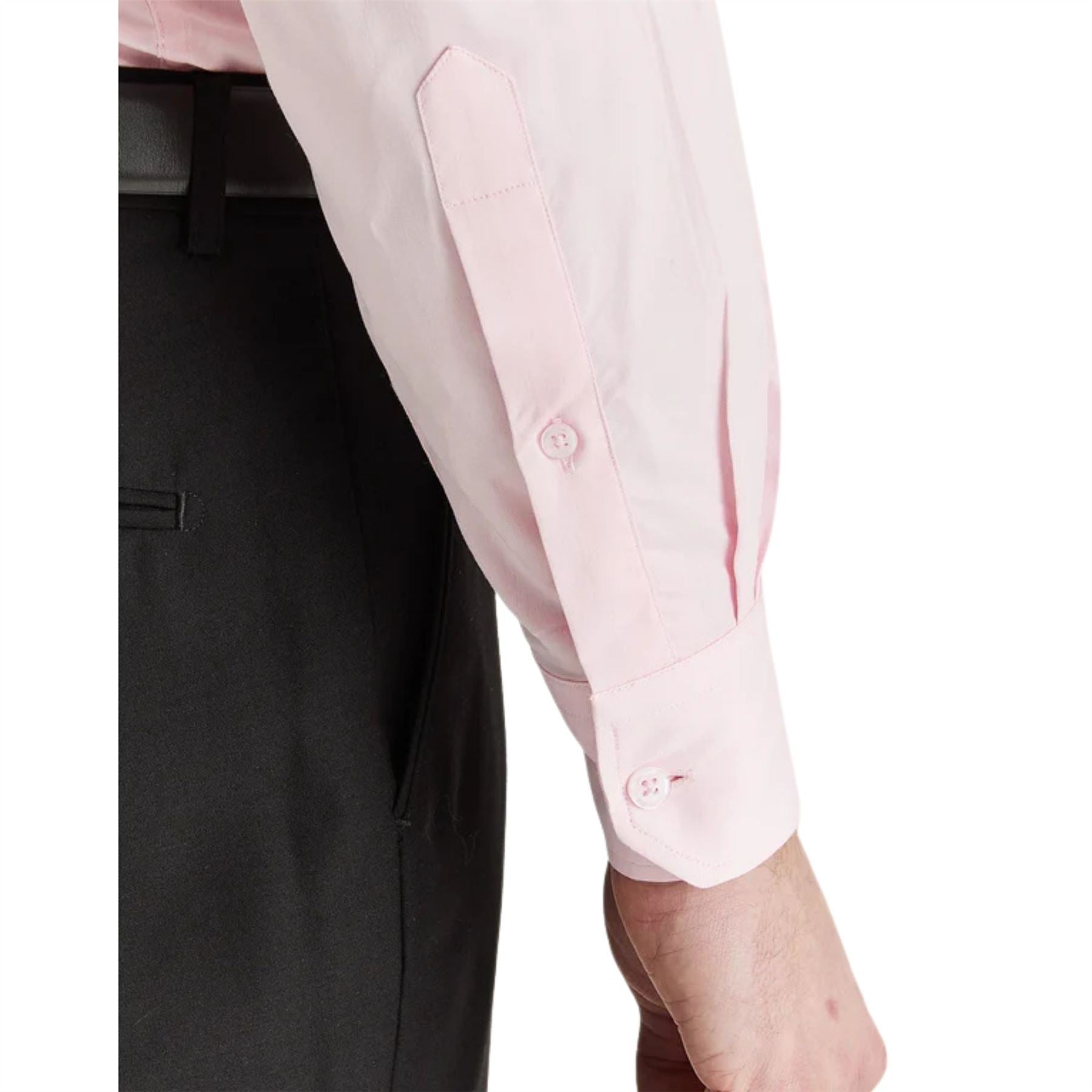 Men’s Classic Double Cuff Cutaway Collar Dress Shirt
