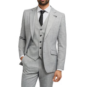 Men's Blazer Grey Tailored Fit Formal Suit Jackets