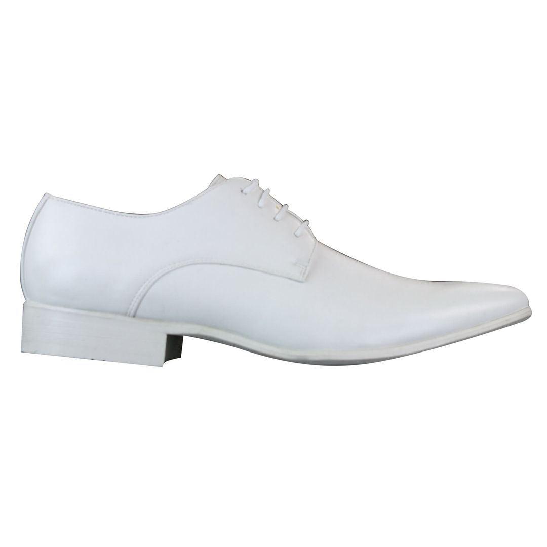 Mens Smart Casual Formal Laced Pointed Leather Shoes Wedding Prom Office Classic - Knighthood Store