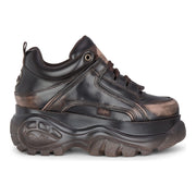 1339-14 VNTG - Women’s Brown Platform Lace-Up Sneakers