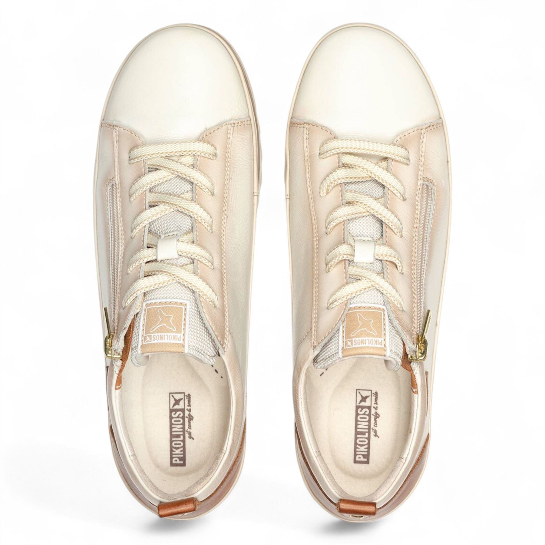 Vigo - Women’s Nata White Leather Sneakers