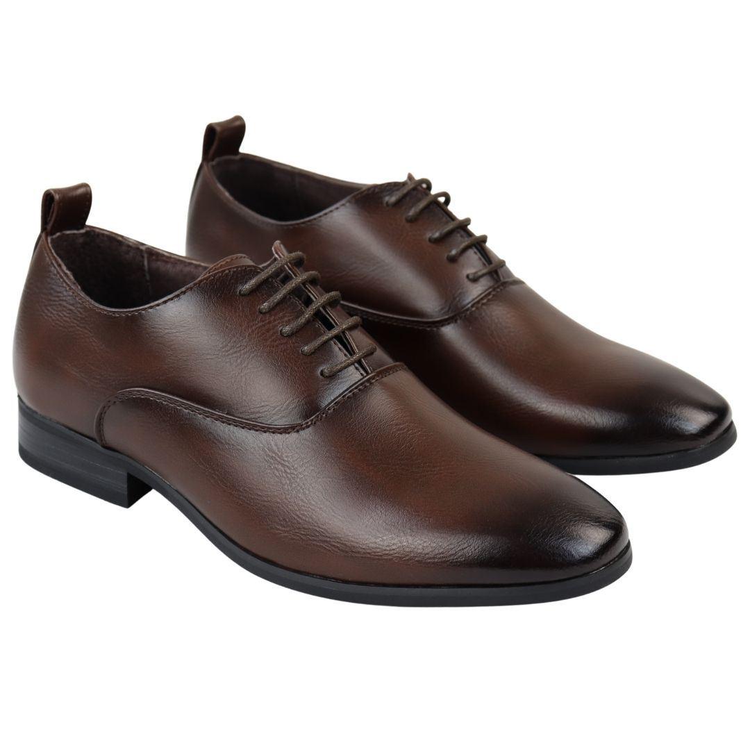 Men's Derby Shoes Oxford Dress Lace Up Shoe - Knighthood Store