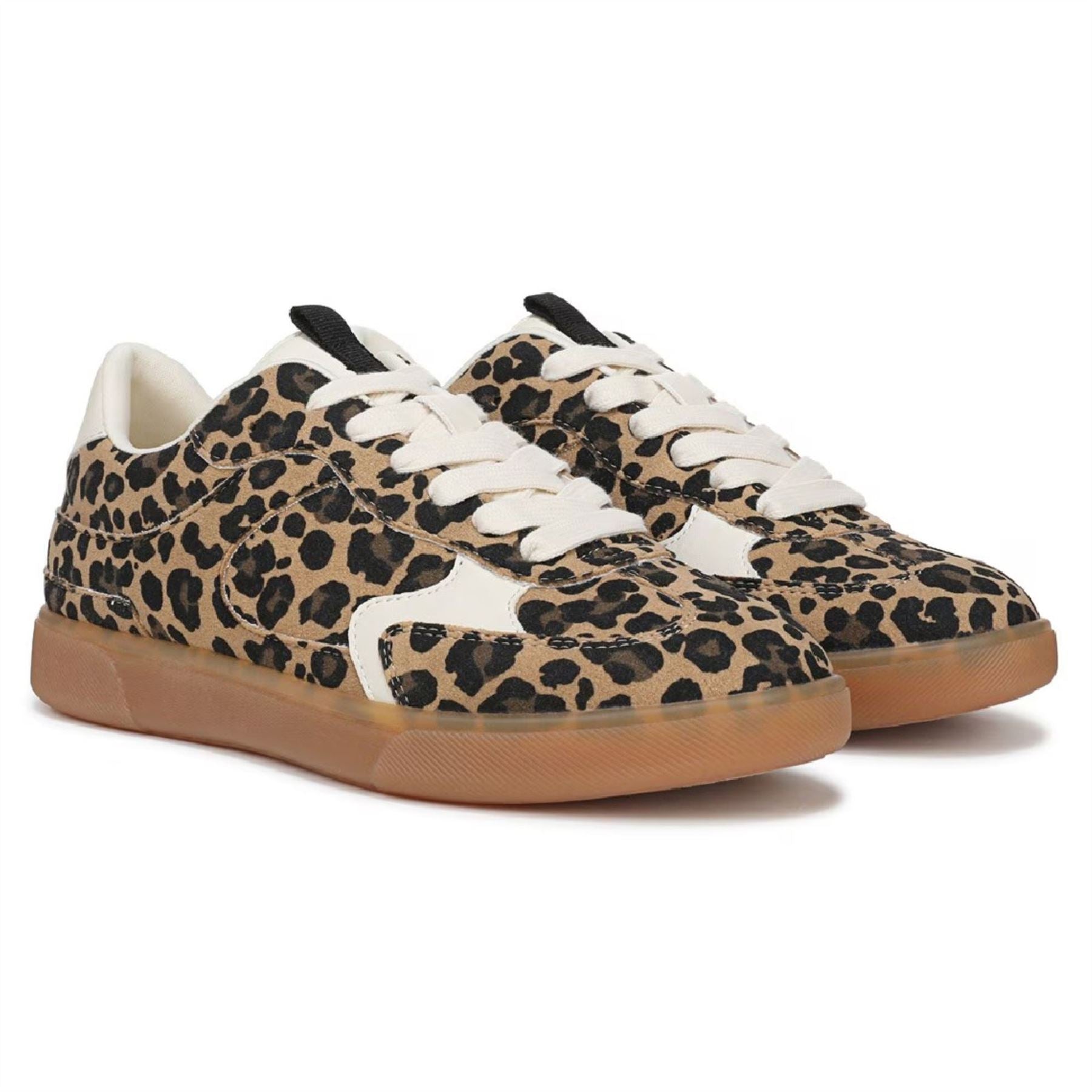 Tastic - Women's Leopard Brown Lace-Up Sneakers