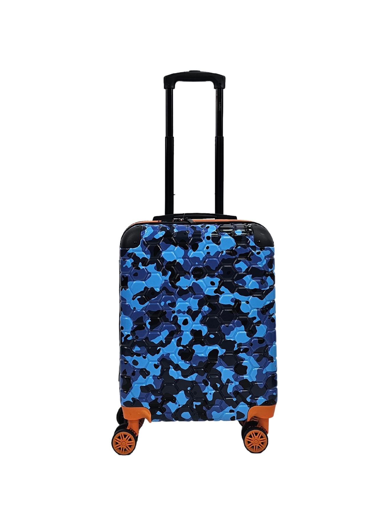 Camo Print Hard Case Shell Suitcase Carry On Cabin Check In Combination Lock