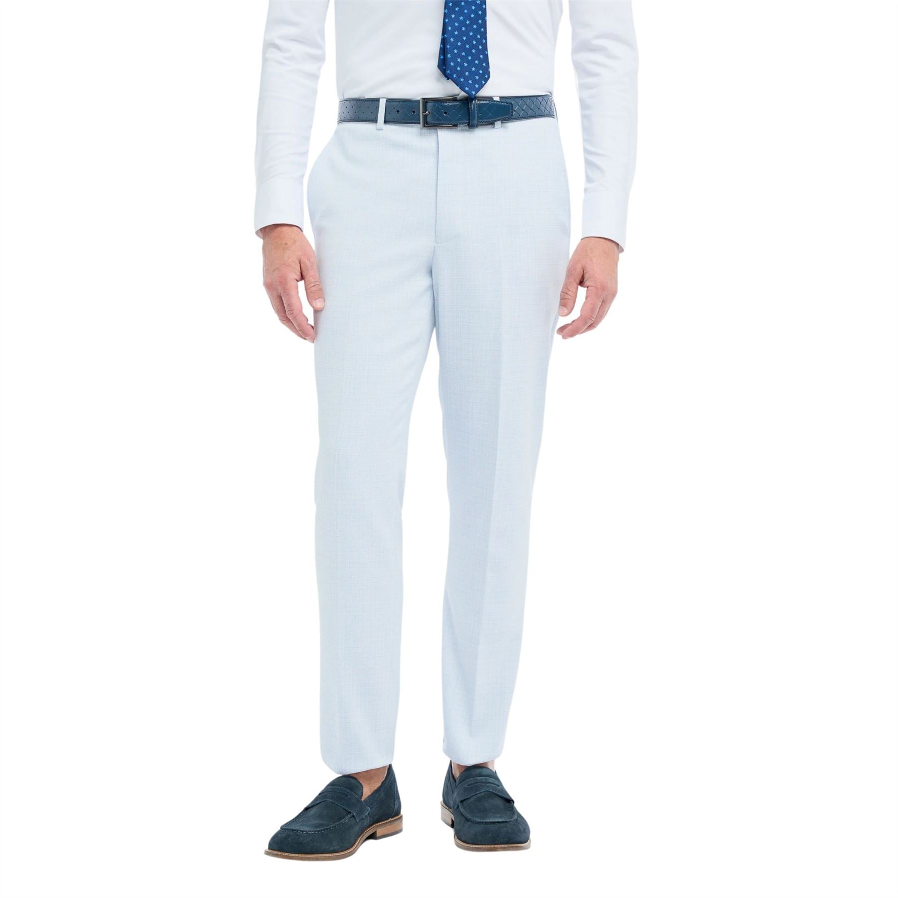 Men's Trousers Sky Blue Tapered Summer Pants