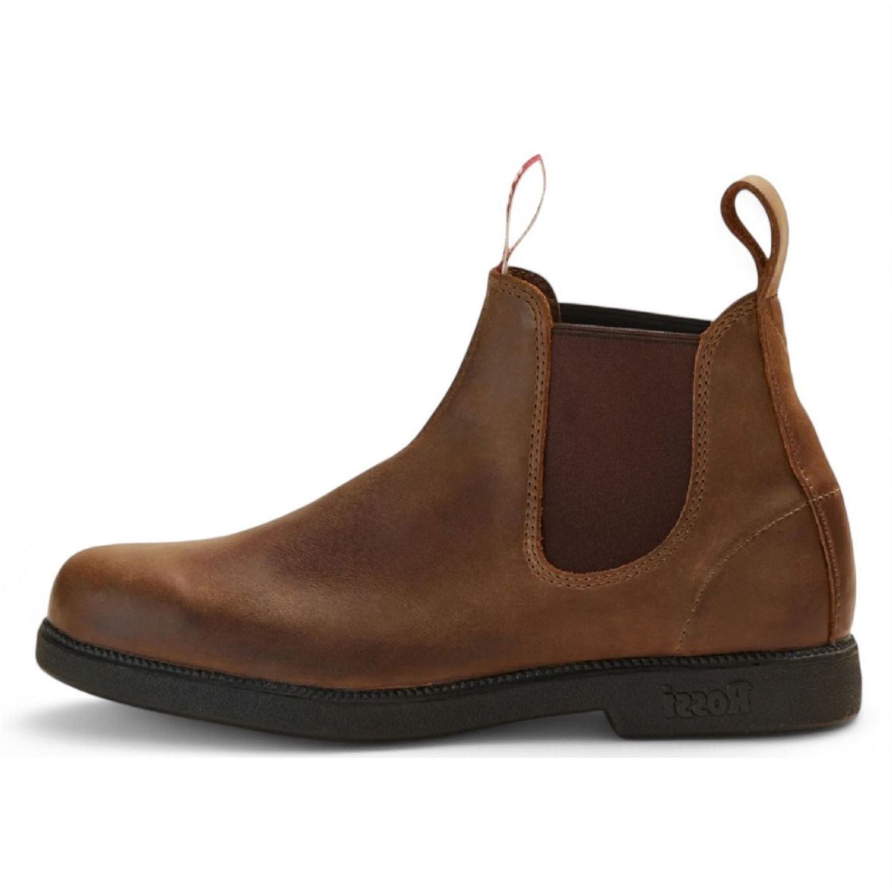 Booma 607 - Tan Brown Leather Chelsea Boots