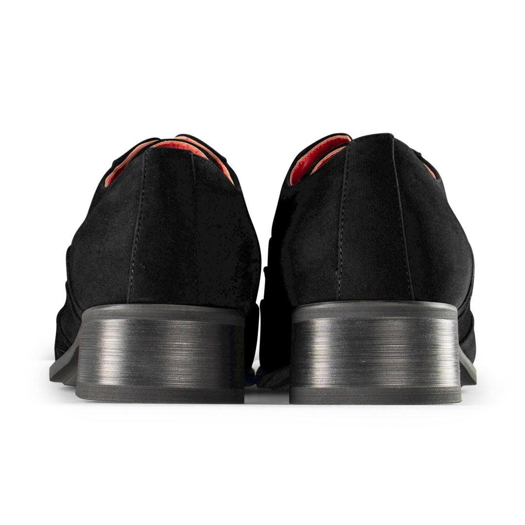 Mens Metal Toe Pointed Shoes Suede Leather Patent Laced Cowboy Italian Dancing - Knighthood Store
