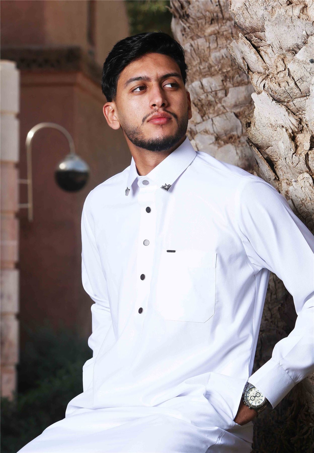 TT-004 - Men's Saudi Emirati Thobe Classic Shirt Collar