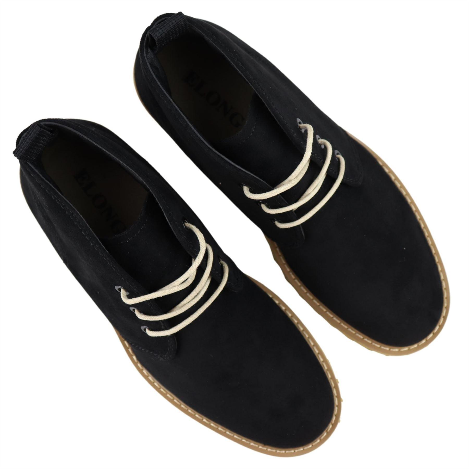 Mens Casual Hiking Boots Jeans Laced Ankle Suede Chukka - Knighthood Store