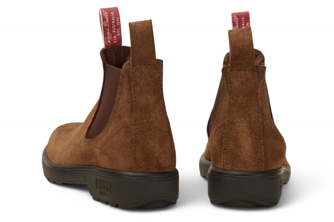 Endura 303 - Rustic Brown Suede Leather Chelsea Boots