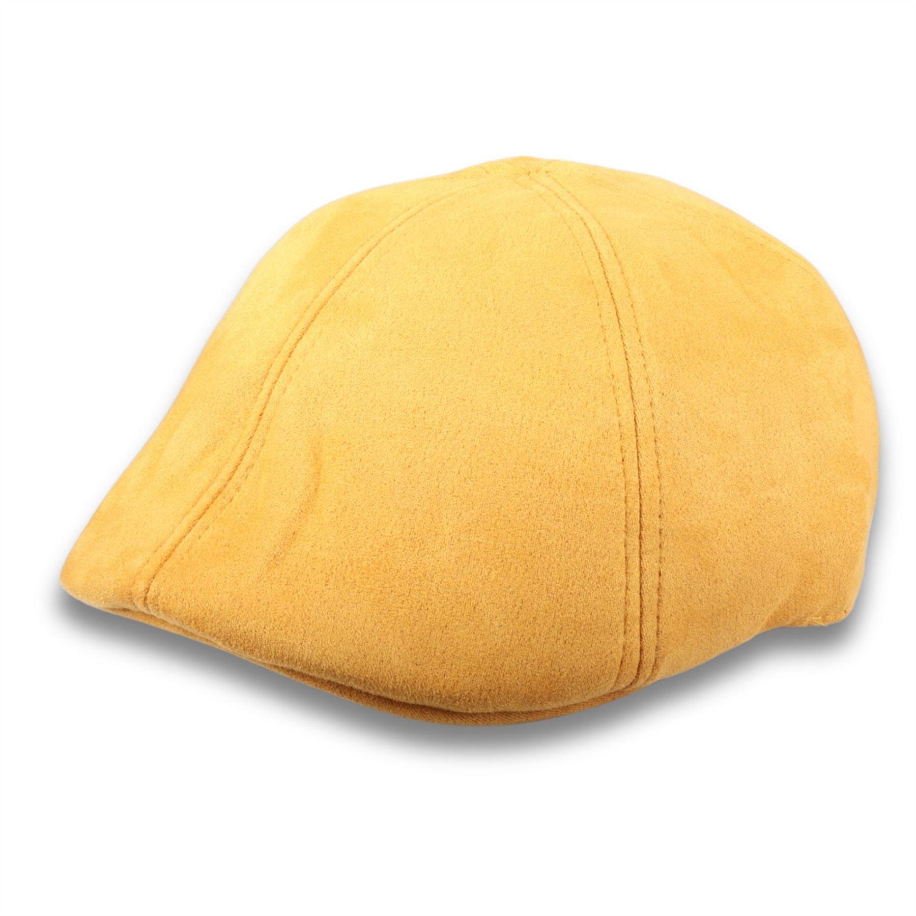 Men's Duckbill Cap Plain Solid Gatsby Peaked Ivy 6 Panel Hat - Knighthood Store