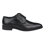 Mens Real Leather Smart Shoes Laced Brogue Shoes Black Brown Classic Gatsby Dress - Knighthood Store