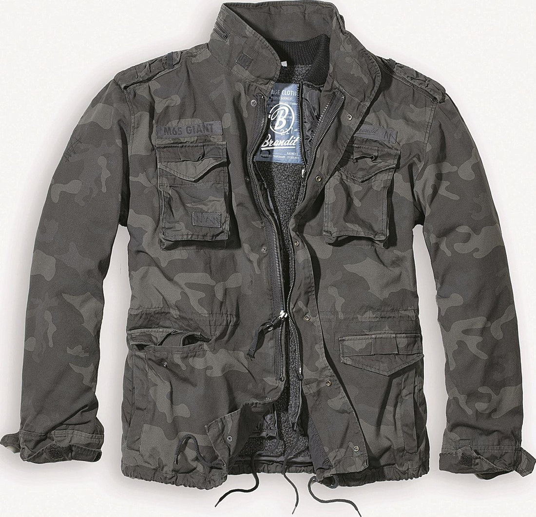 Brandit M65 Giant Military Parka Jacket US Army Combat Zip Fleece Warm Winter - Knighthood Store
