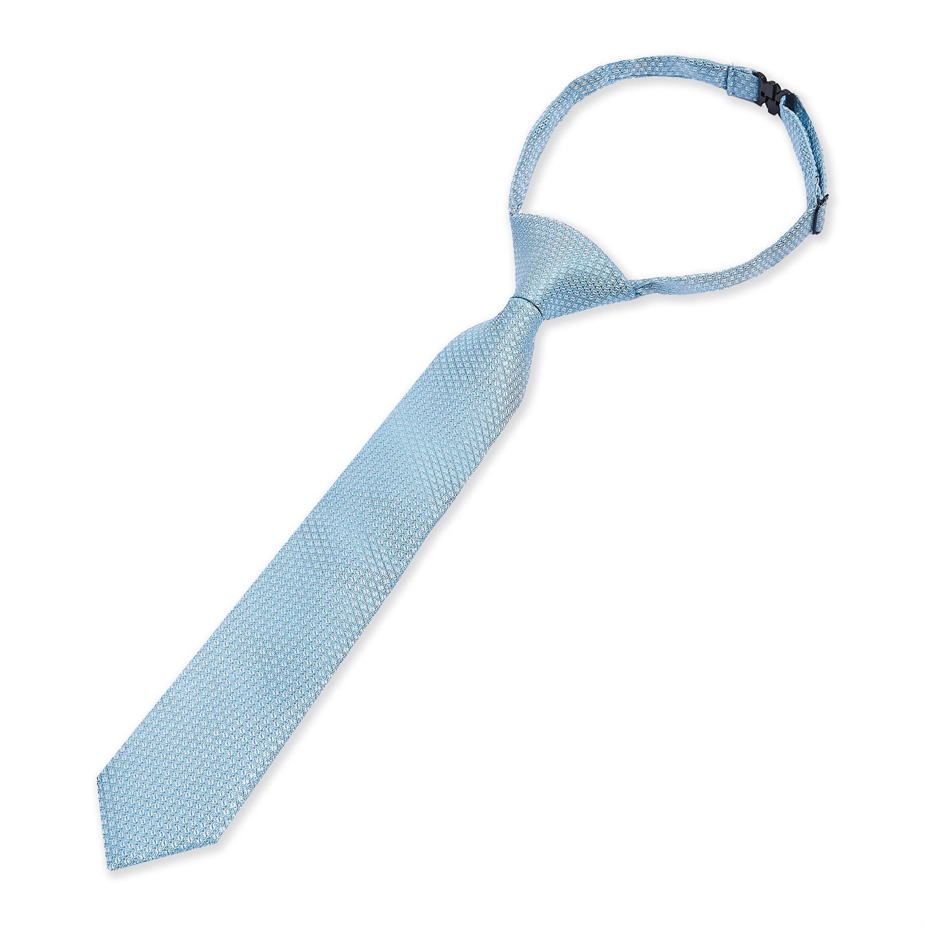 Boys Textured Necktie Satin Silk Tie
