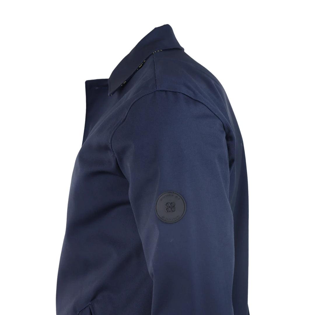 Mens Mid Length Overcoat Jacket Light Weight Smart Casual Beige Navy Mac - Knighthood Store