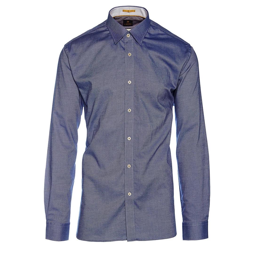 Mens Tailored Fit Stretch Cotton Button Shirt Smart Casual Formal 1920's Blinders Vintage - Knighthood Store