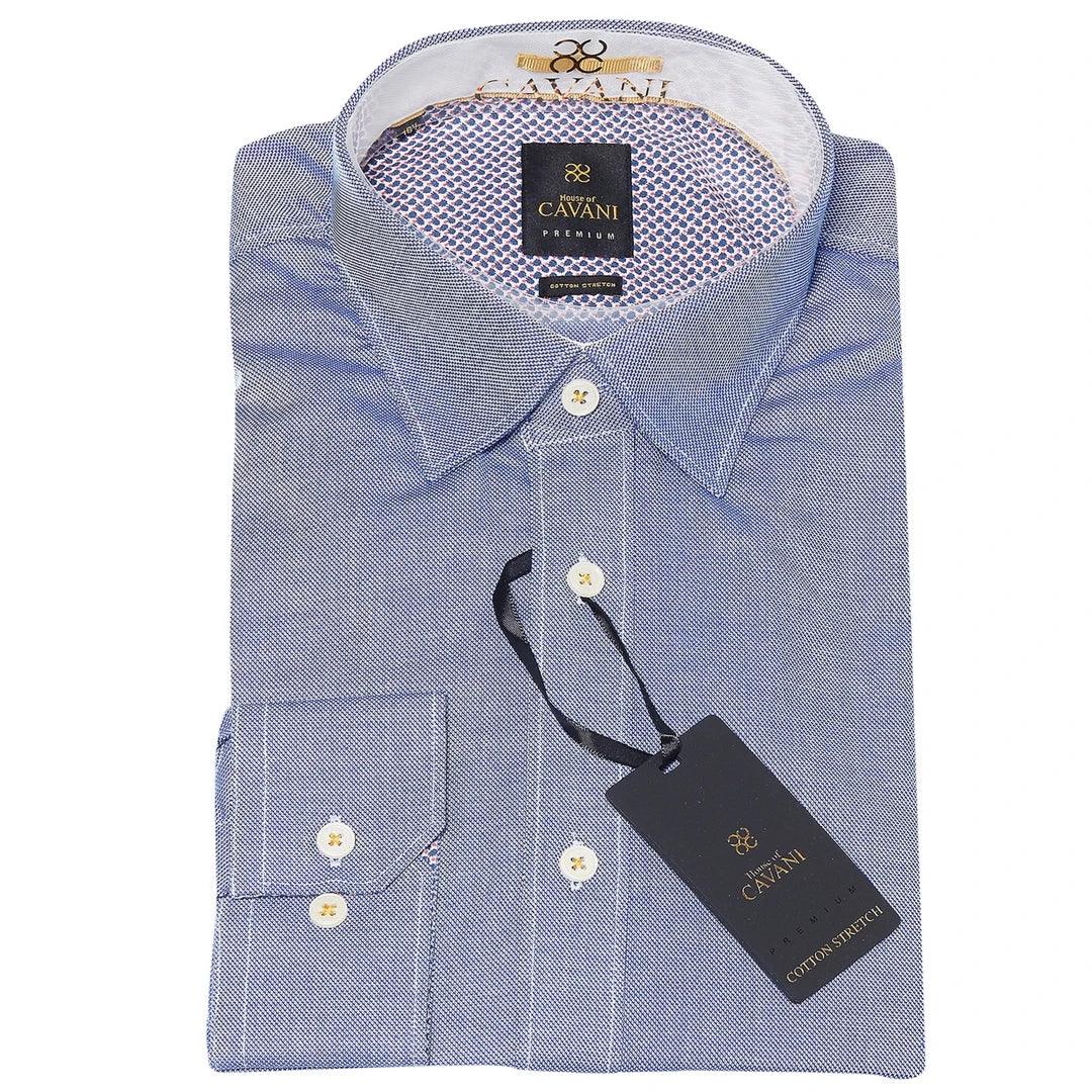 Mens Tailored Fit Stretch Cotton Button Shirt Smart Casual Formal 1920's Blinders Vintage - Knighthood Store